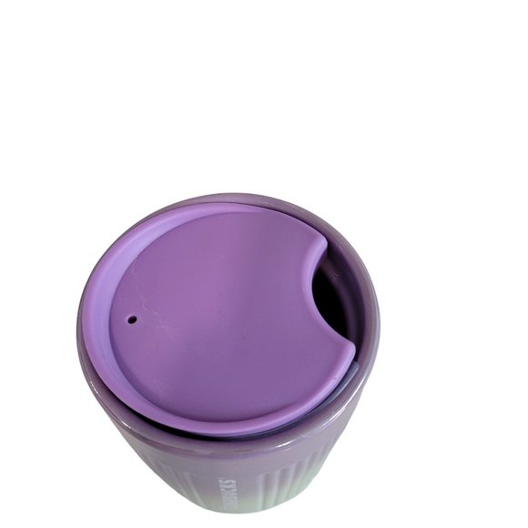 Starbucks Winter 2022 Ceramic Double Wall Purple Iridescent Tumbler 4 count 8oz - Picture 4 of 7